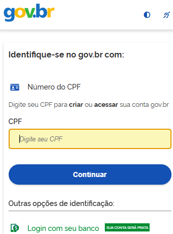 login com cpf no portal emprega brasil