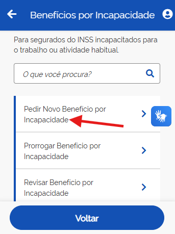 pedir novo beneficio incapacidade