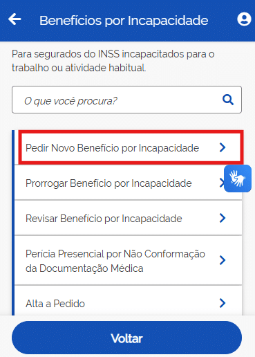 Pedir novo benefício por incapacidade