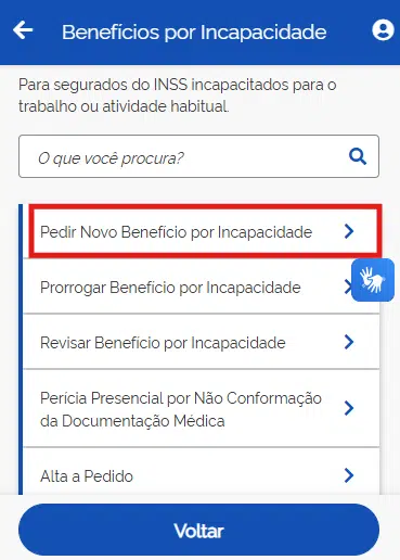 Pedir novo benefício por incapacidade.