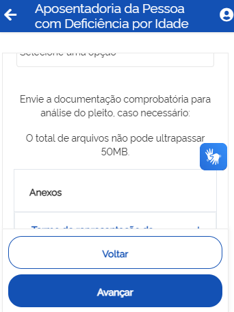 Anexar documentos PcD
