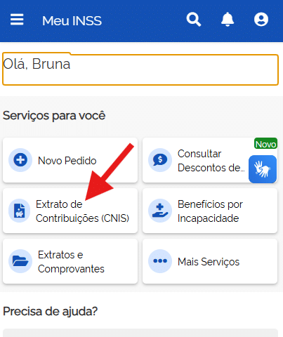 extrato cnis meu inss
