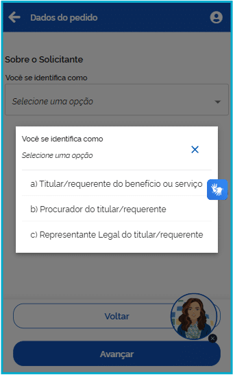 Como o requerente se identifica