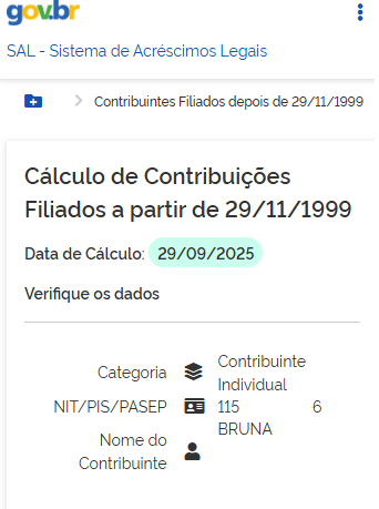 dados contribuinte sal