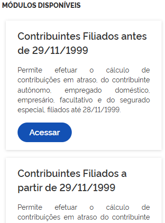 módulos disponíveis sal gps