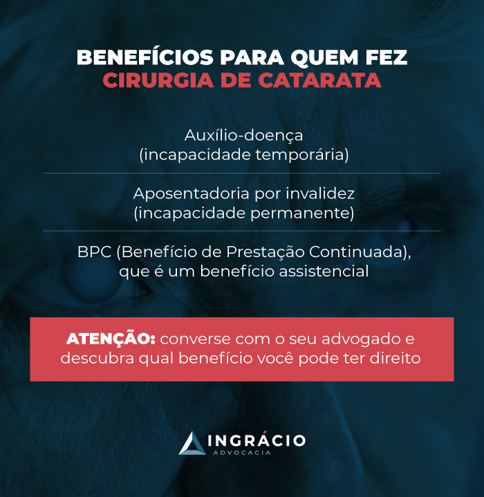 Benefícios para quem fez cirurgia de catarata