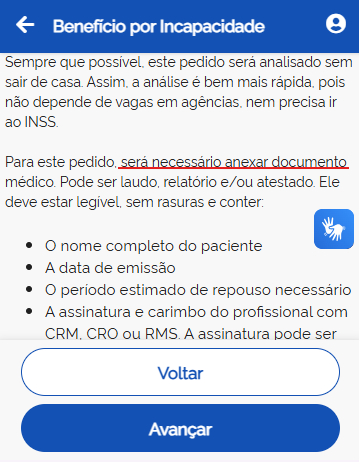 informações beneficio por incapacidade