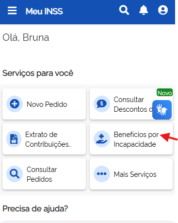 serviços beneficio por incapacidade