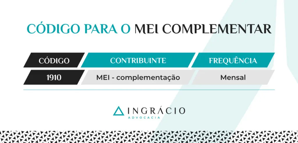 Código de complementação do MEI