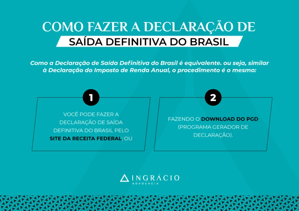 Como fazer a declaração de saída do Brasil