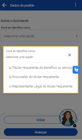 Identificação do requerente aposentadoria por invalidez