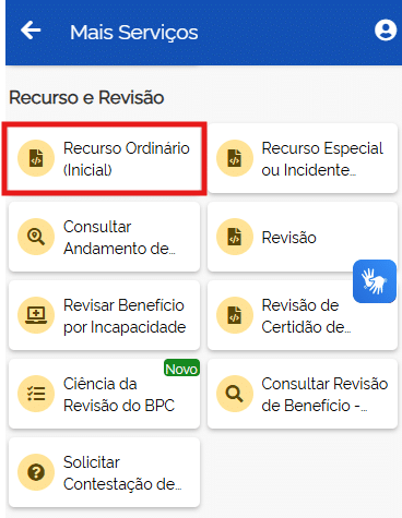 recurso meu inss