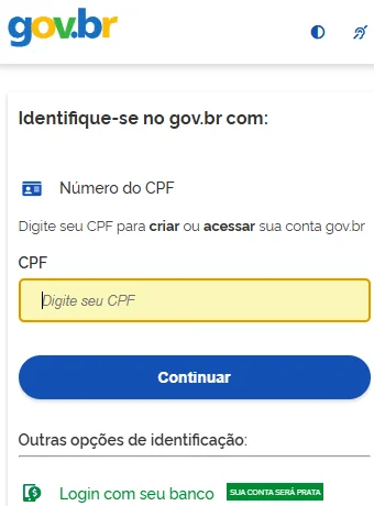 login com cpf no portal emprega brasil