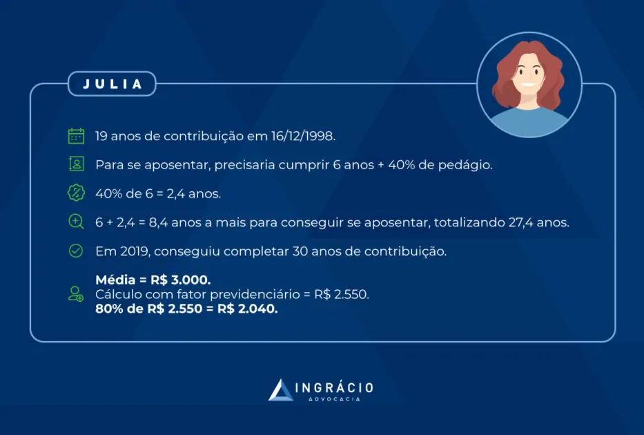 aposentadoria proporcional exemplo