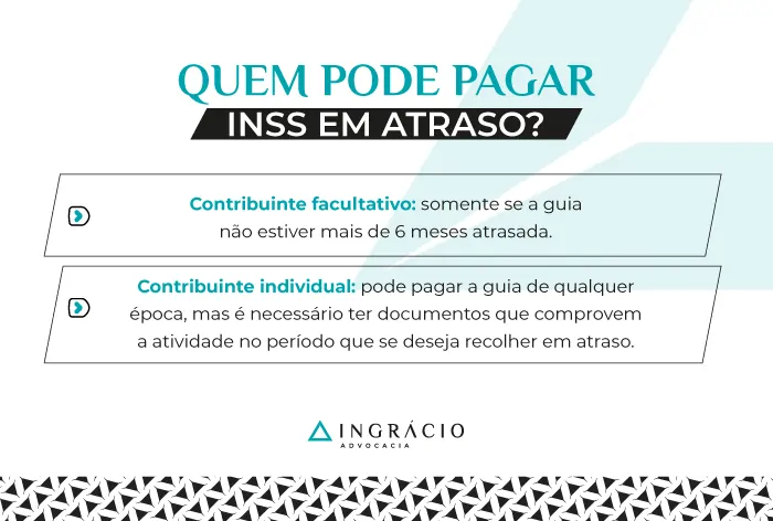 Quem pode pagar INSS em atraso