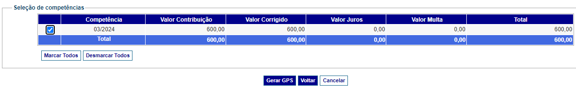 Competência no SAL.