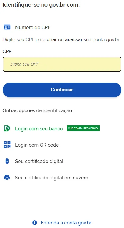 login meu inss