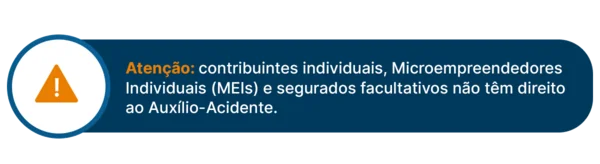 Segurados que não recebem auxílio-acidente