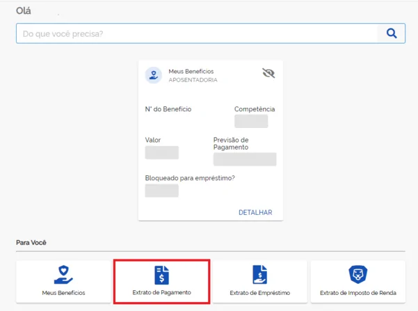 meu INSS extrato de pagamento