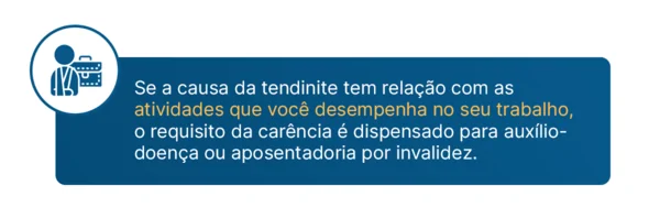 causa da tendinite relacionada ao trabalho