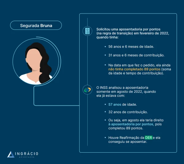 exemplo aposentadoria antes de completar os requisitos