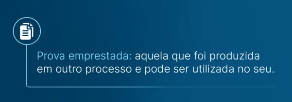 o que é prova emprestada