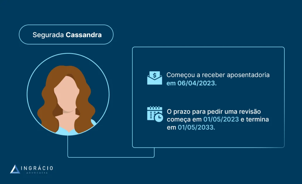 exemplo de revisão de benefícios