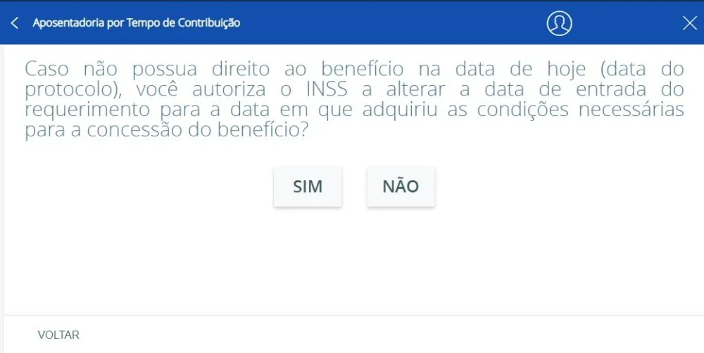 Reafirmação da DER no Meu INSS.