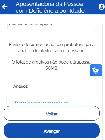 Anexar documentos PcD