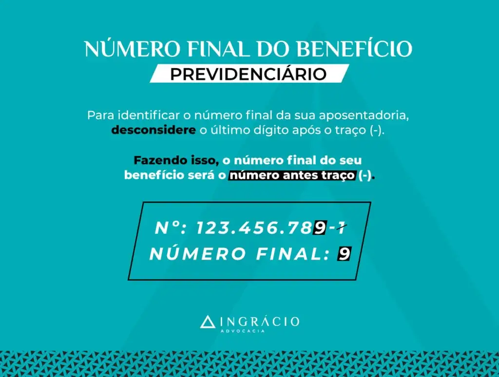 Número final do benefício previdenciário