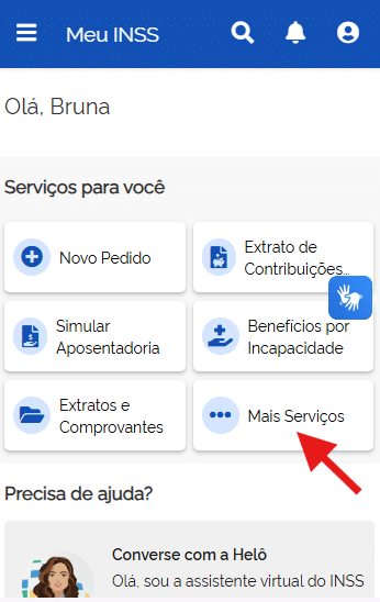 mais serviços meu inss