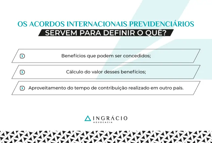 para que serve um acordo internacional previdenciário