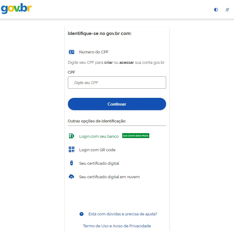 login meu inss