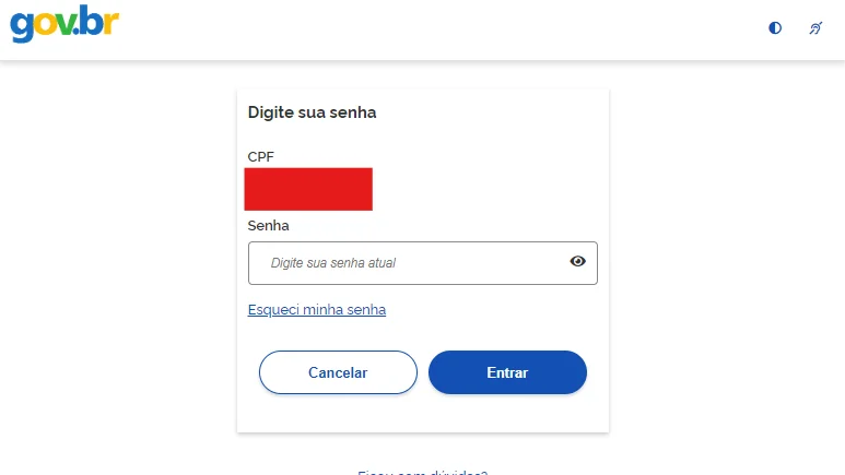 senha meu inss
