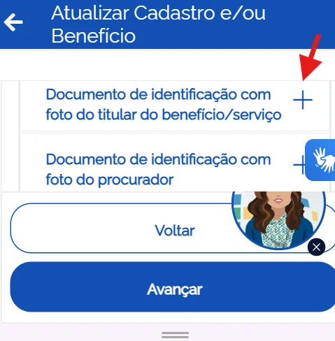 atualizar cadastro documentos