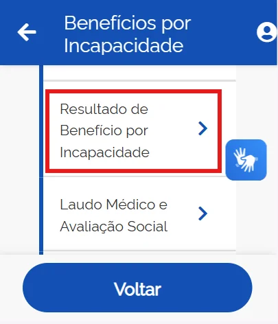 resultado de benefício por incapacidade meu inss