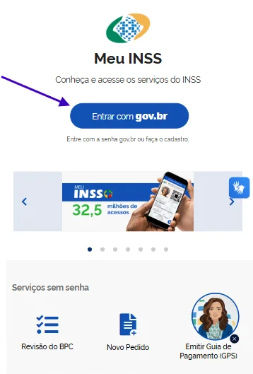 Entrar no Meu INSS para solicitar aposentadoria por invalidez