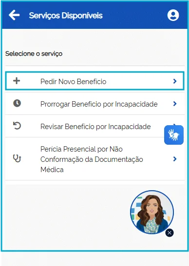Pedir novo benefício por  incapacidade no Meu INSS