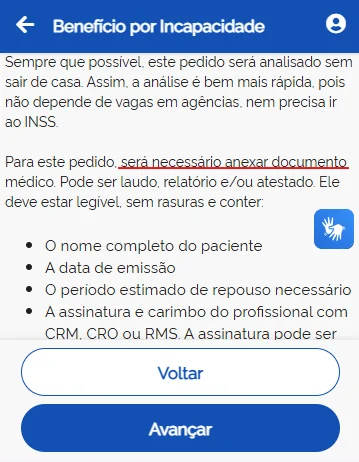 informações beneficio por incapacidade
