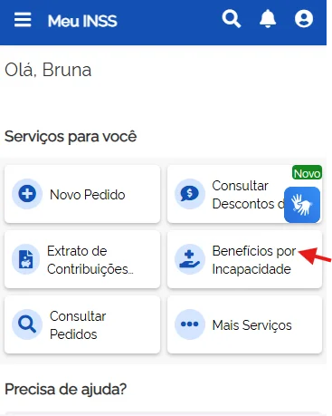 serviços beneficio por incapacidade